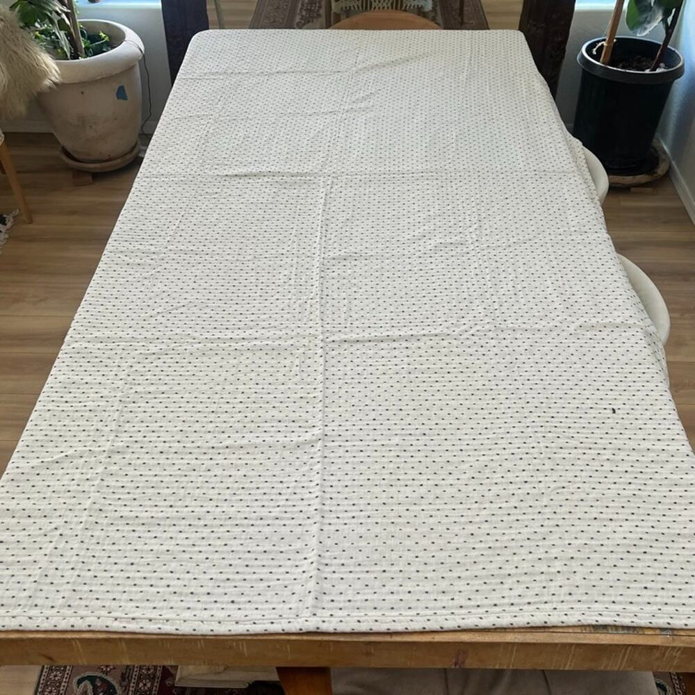 IKEA JAKOBSLILJA Dotted Bedspread Twin 100% Natural Cotton